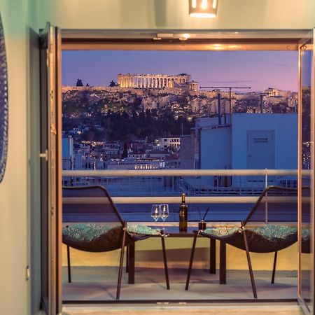 Acropolis View Mini Sky Suite & Hot Tub Athene Buitenkant foto