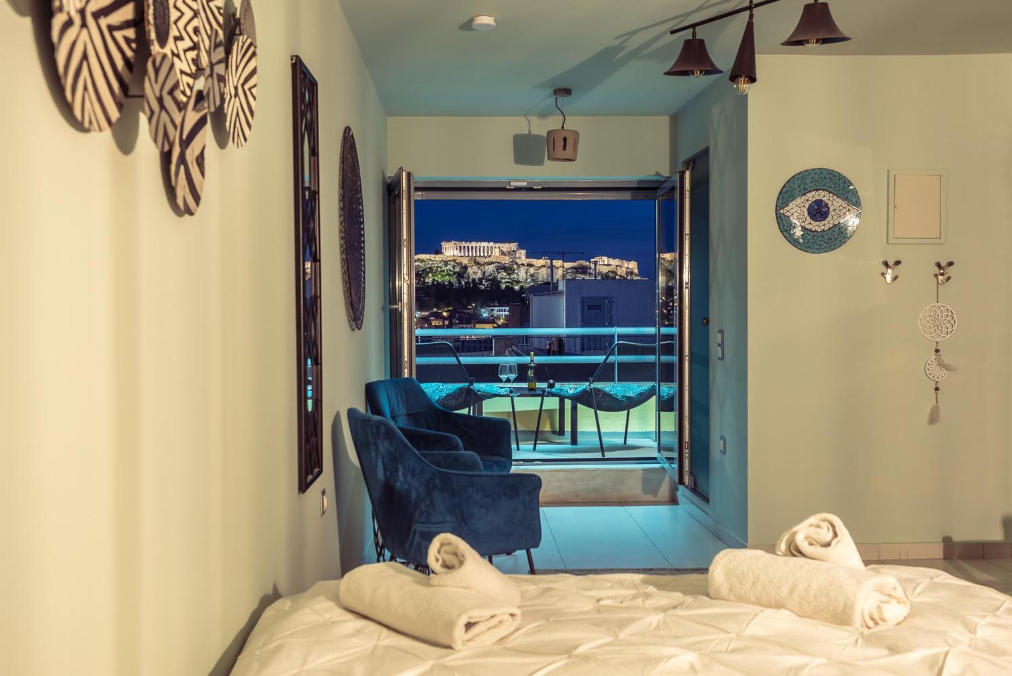 Acropolis View Mini Sky Suite & Hot Tub Athene Buitenkant foto