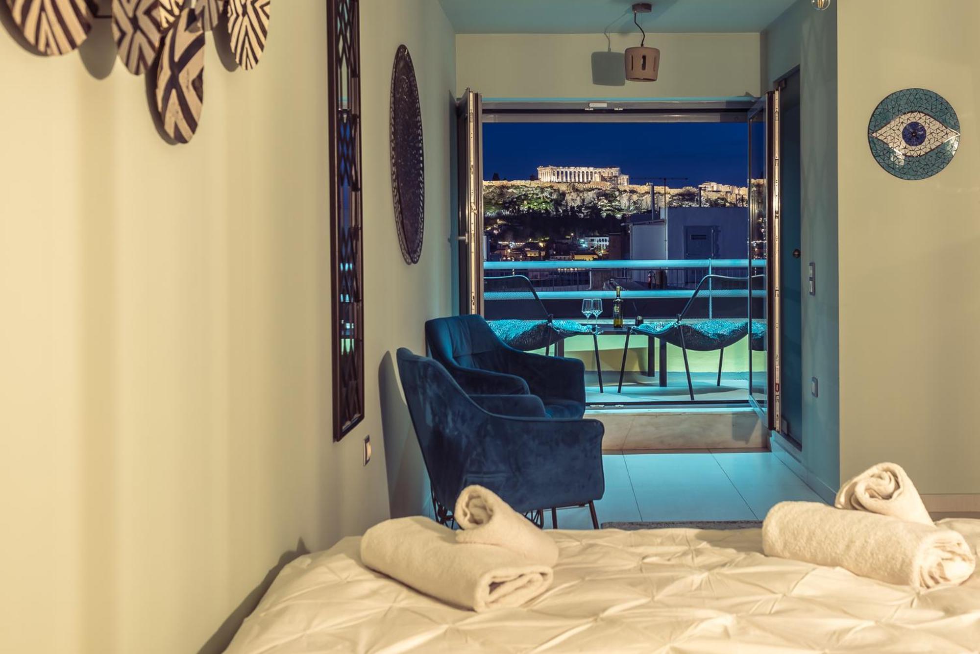 Acropolis View Mini Sky Suite & Hot Tub Athene Buitenkant foto