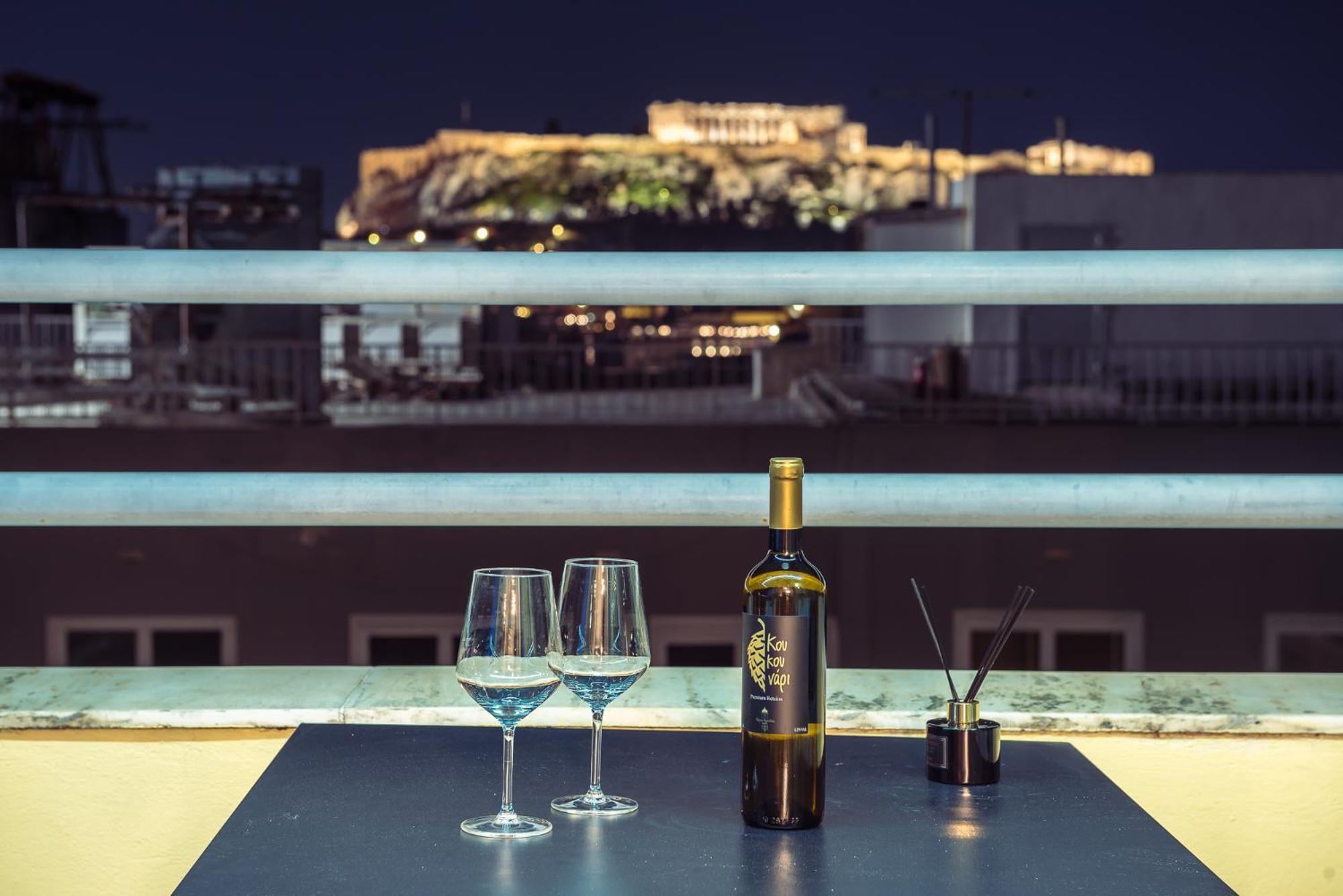 Acropolis View Mini Sky Suite & Hot Tub Athene Buitenkant foto