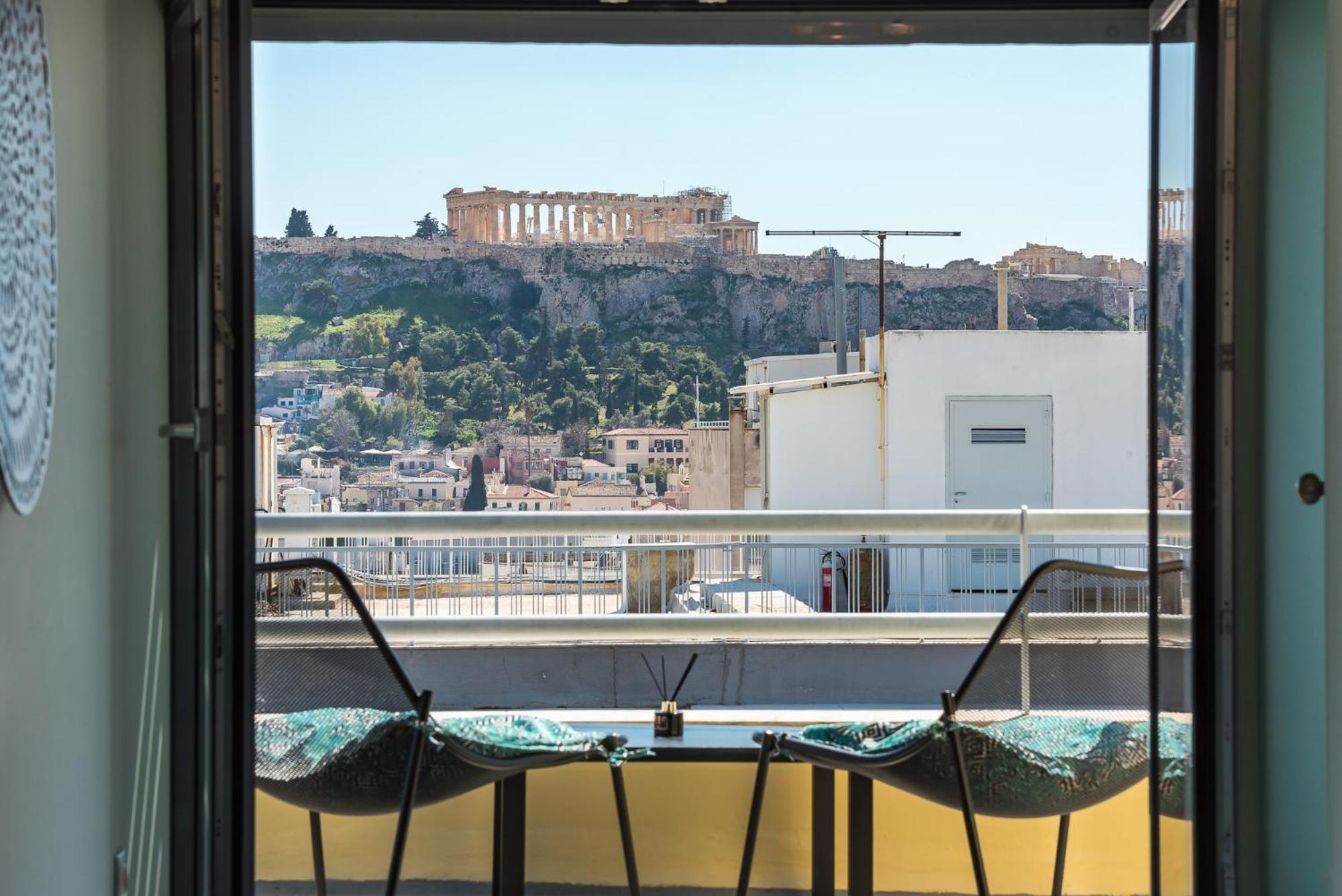 Acropolis View Mini Sky Suite & Hot Tub Athene Buitenkant foto