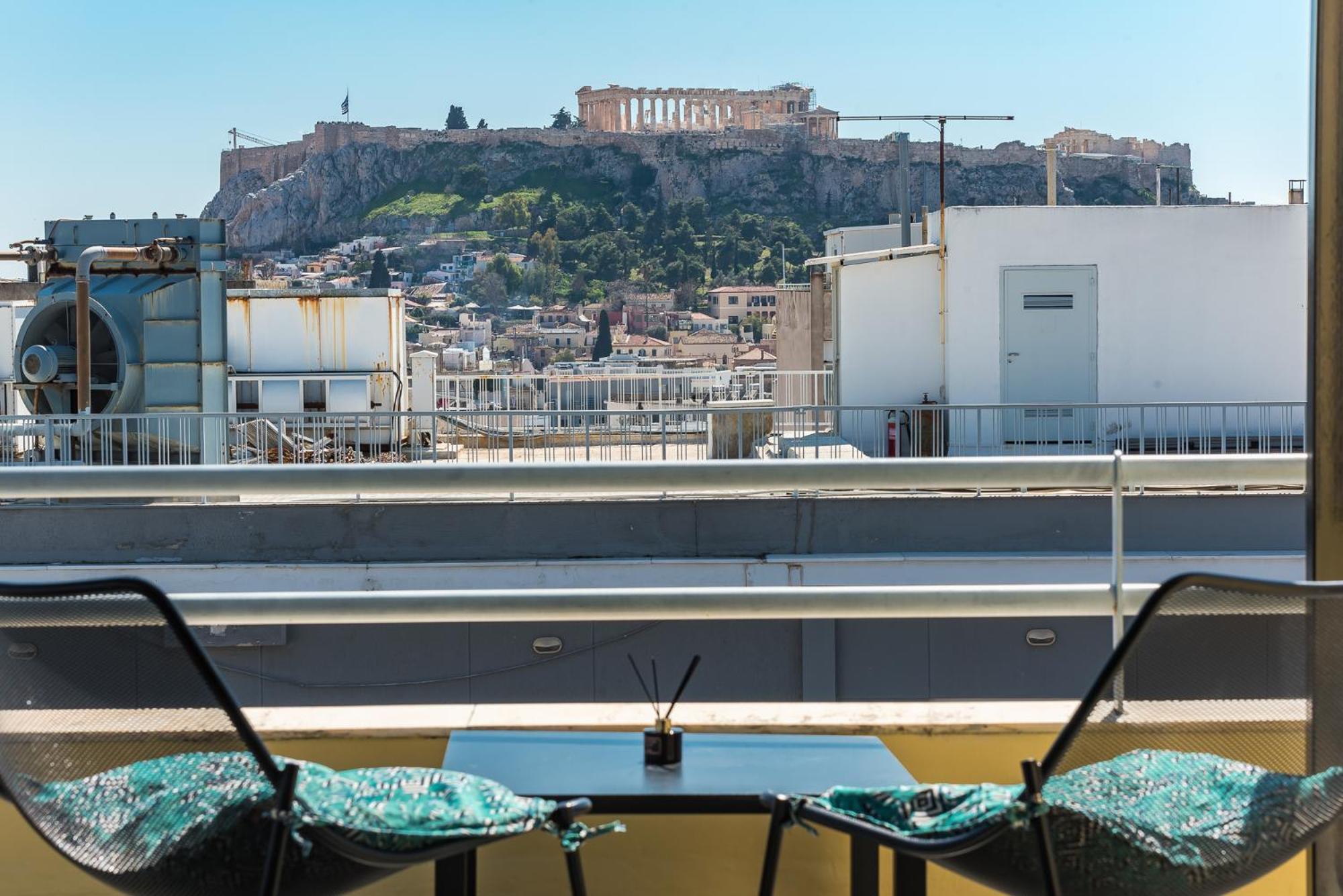 Acropolis View Mini Sky Suite & Hot Tub Athene Buitenkant foto