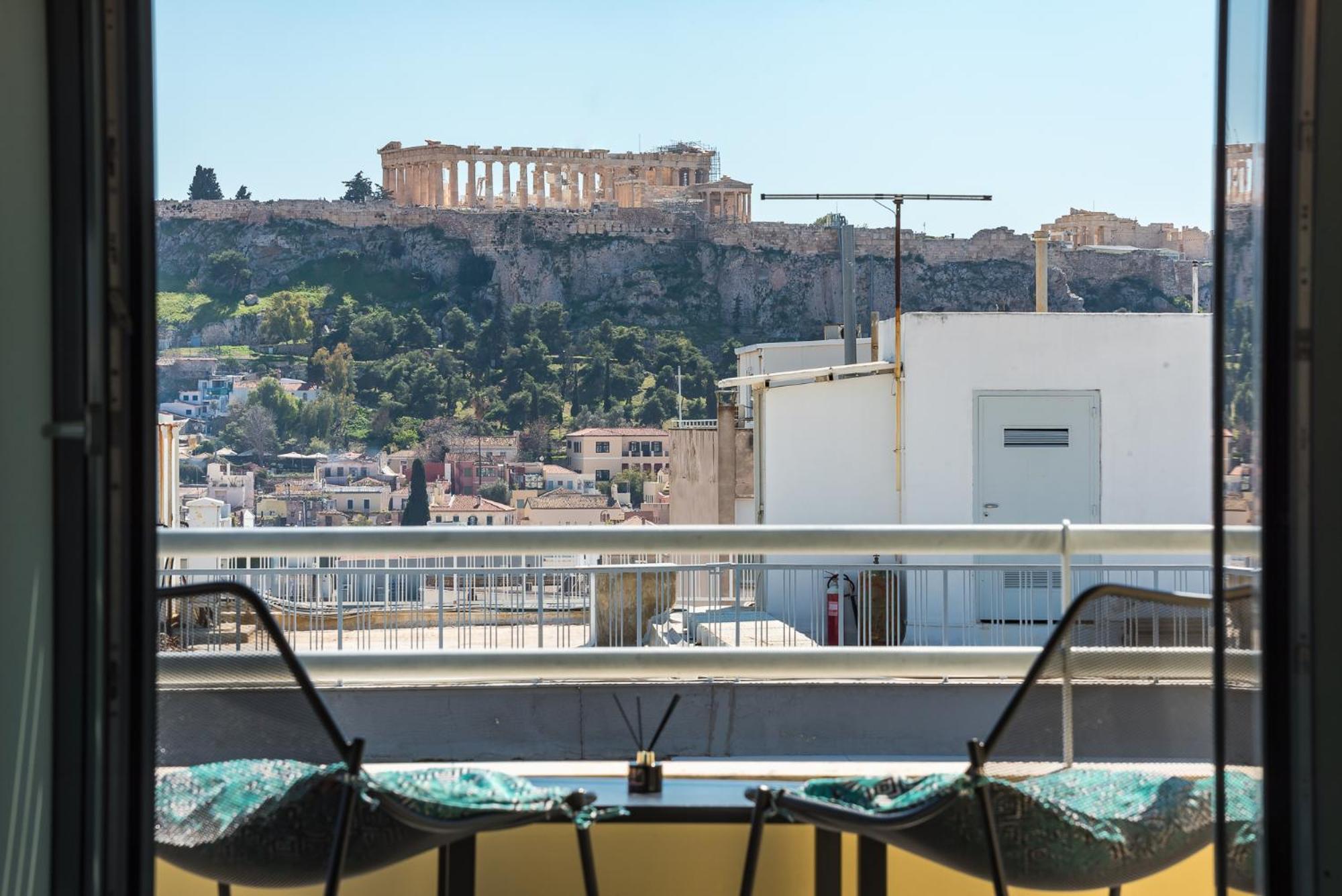 Acropolis View Mini Sky Suite & Hot Tub Athene Buitenkant foto