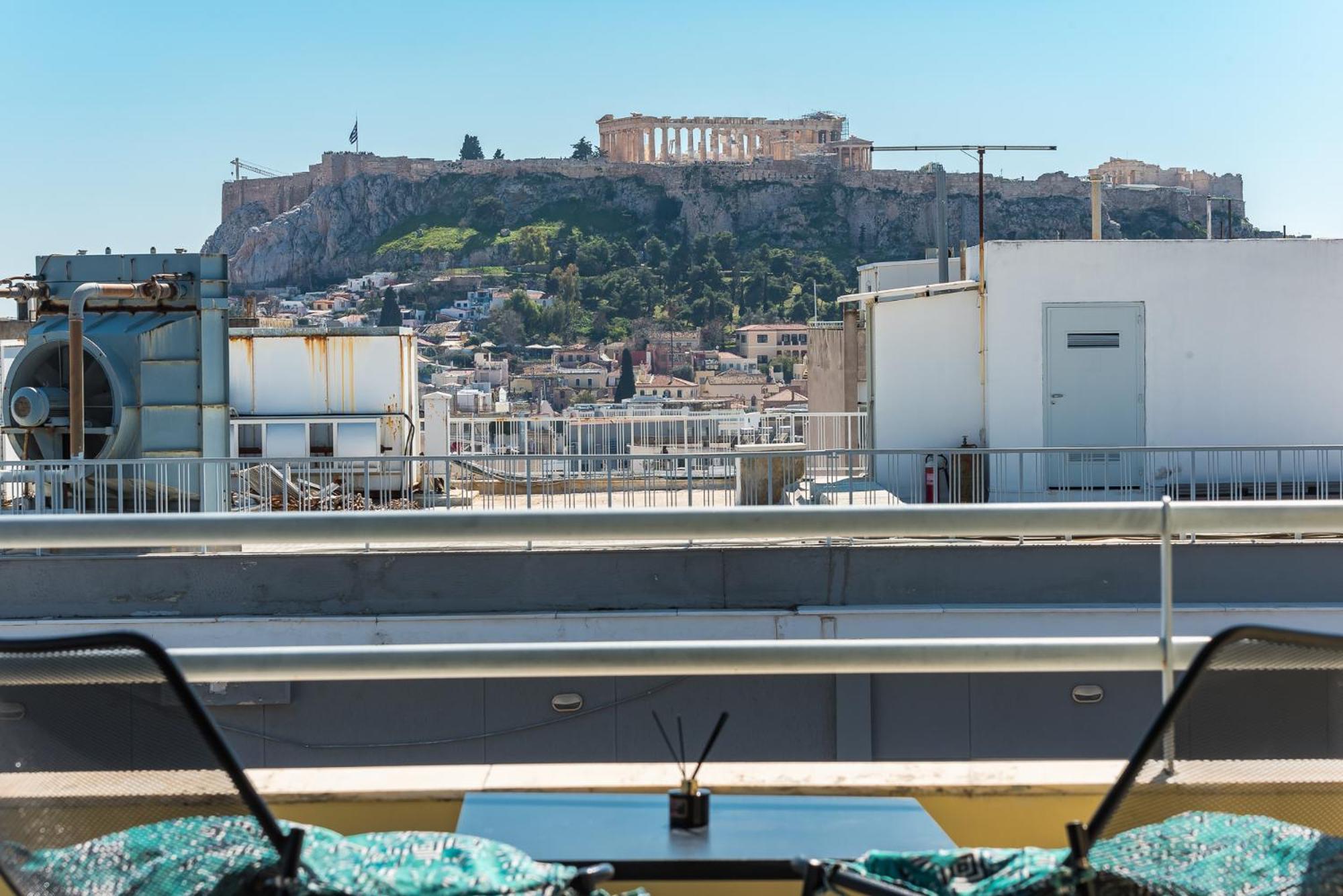 Acropolis View Mini Sky Suite & Hot Tub Athene Buitenkant foto