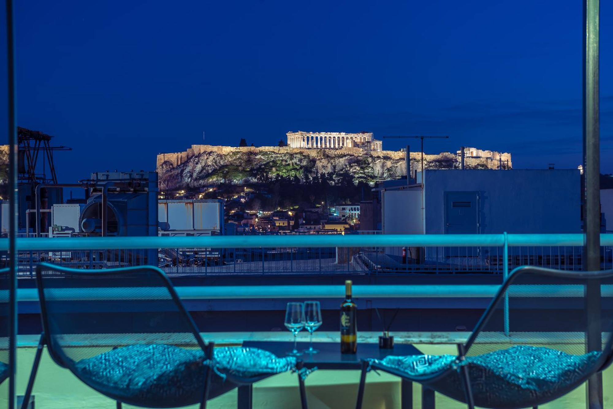 Acropolis View Mini Sky Suite & Hot Tub Athene Buitenkant foto