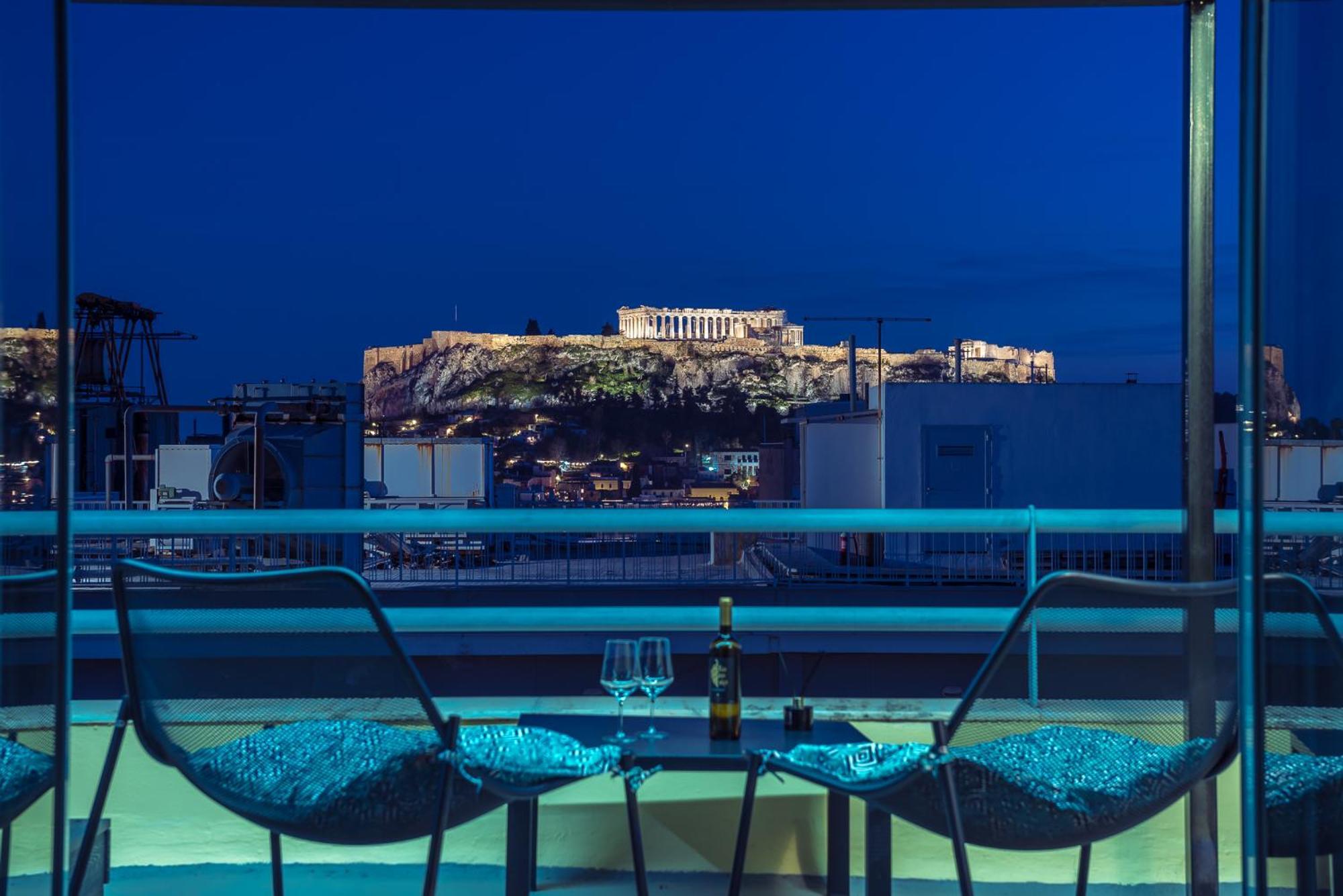 Acropolis View Mini Sky Suite & Hot Tub Athene Buitenkant foto