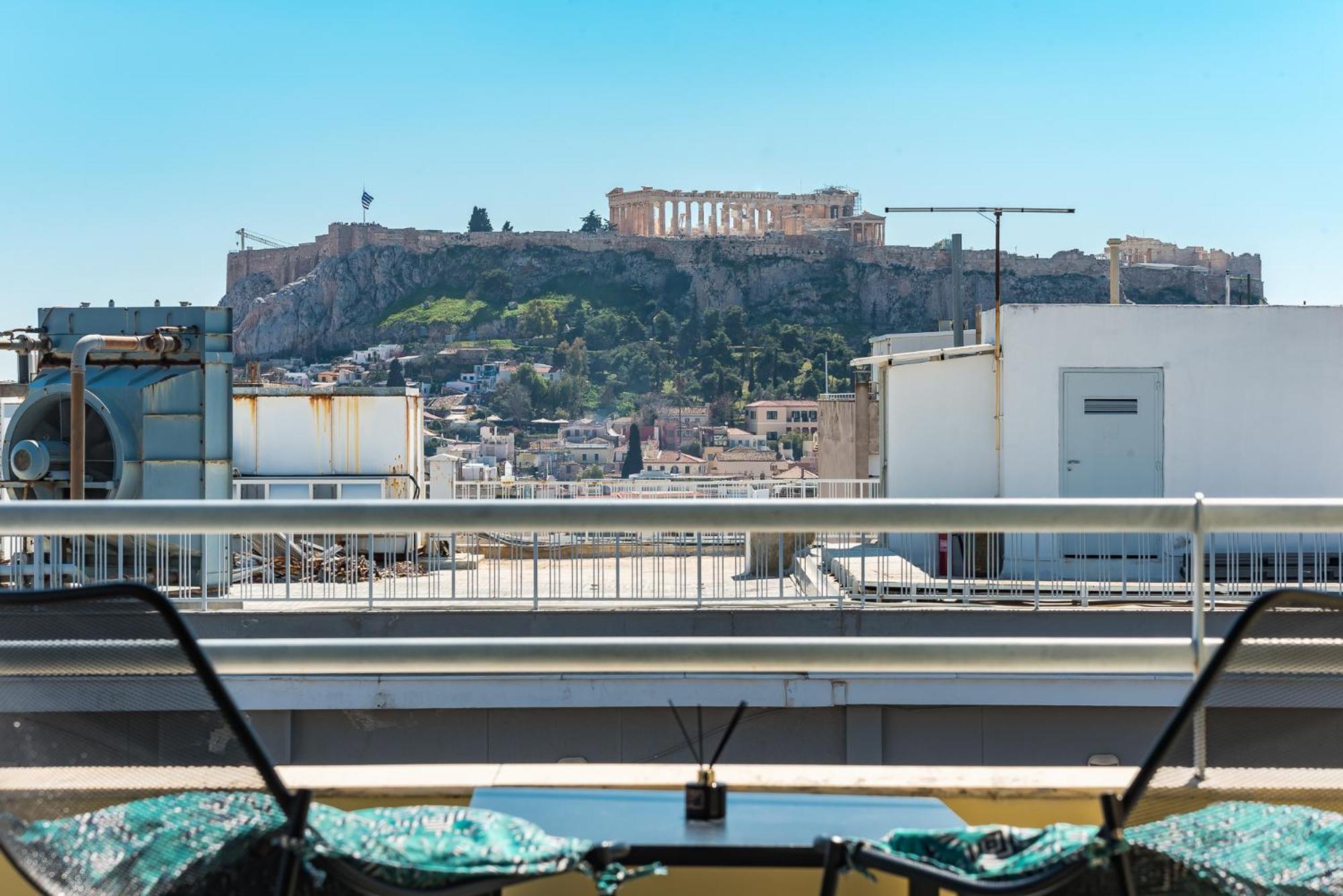 Acropolis View Mini Sky Suite & Hot Tub Athene Buitenkant foto