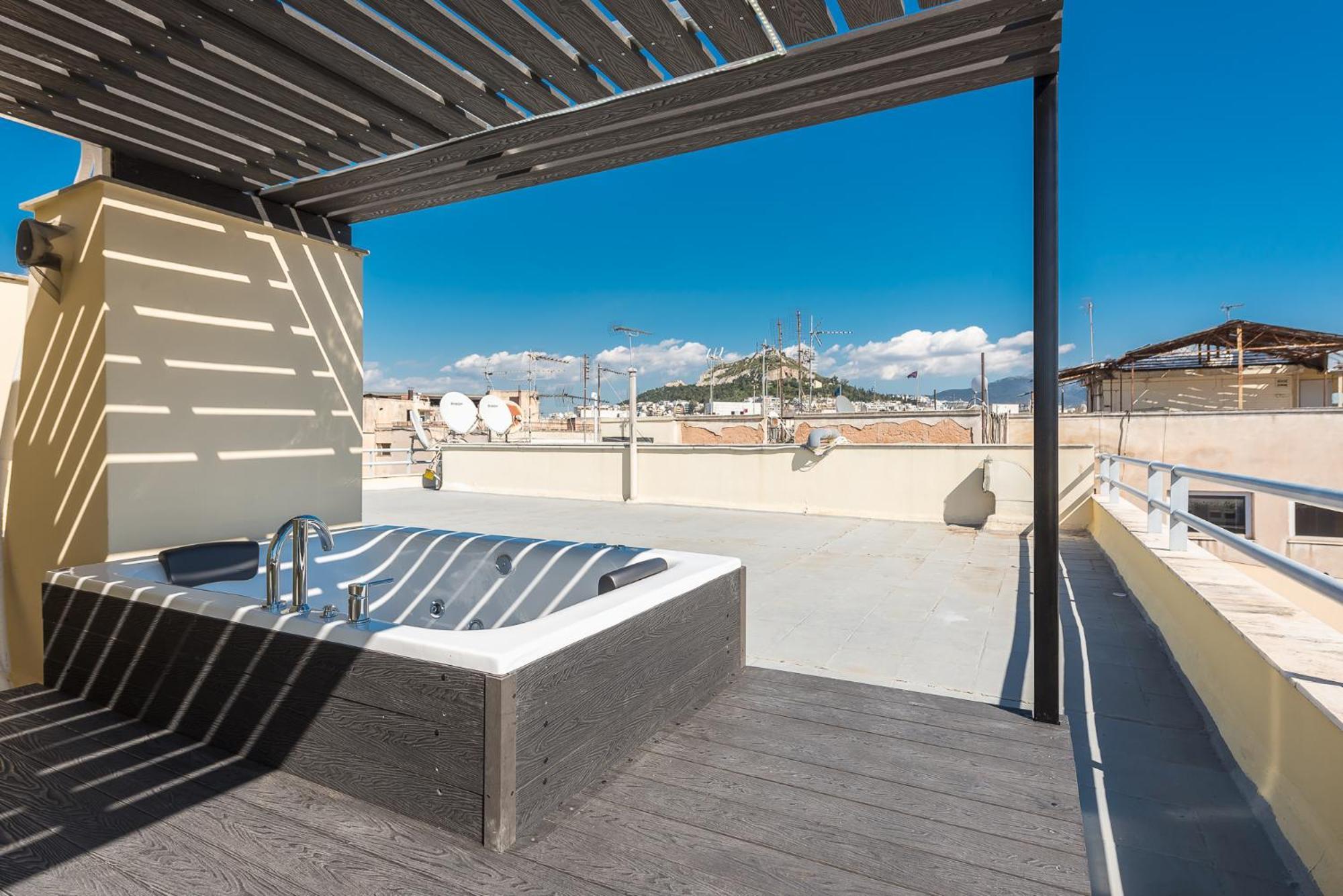 Acropolis View Mini Sky Suite & Hot Tub Athene Buitenkant foto