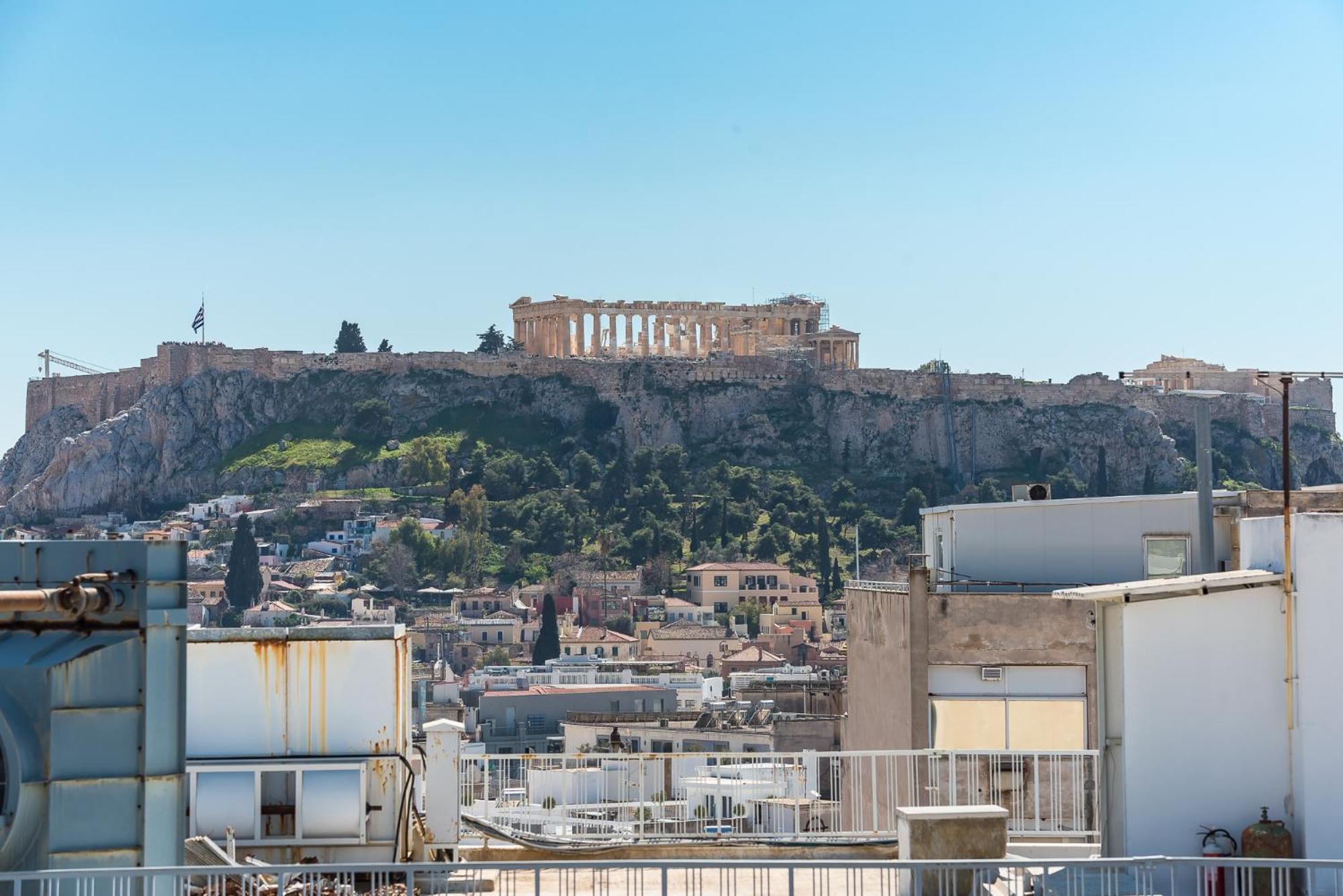 Acropolis View Mini Sky Suite & Hot Tub Athene Buitenkant foto