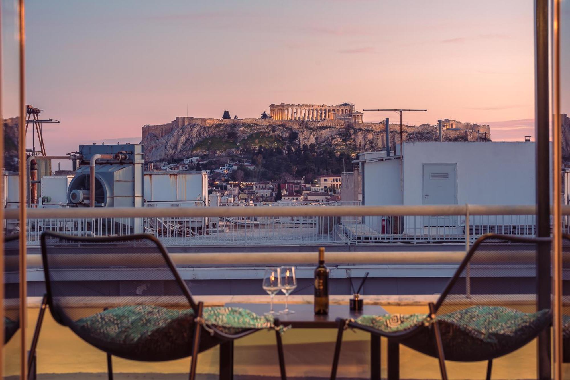 Acropolis View Mini Sky Suite & Hot Tub Athene Buitenkant foto