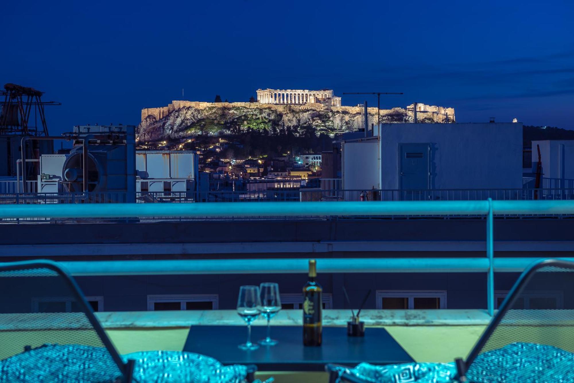 Acropolis View Mini Sky Suite & Hot Tub Athene Buitenkant foto