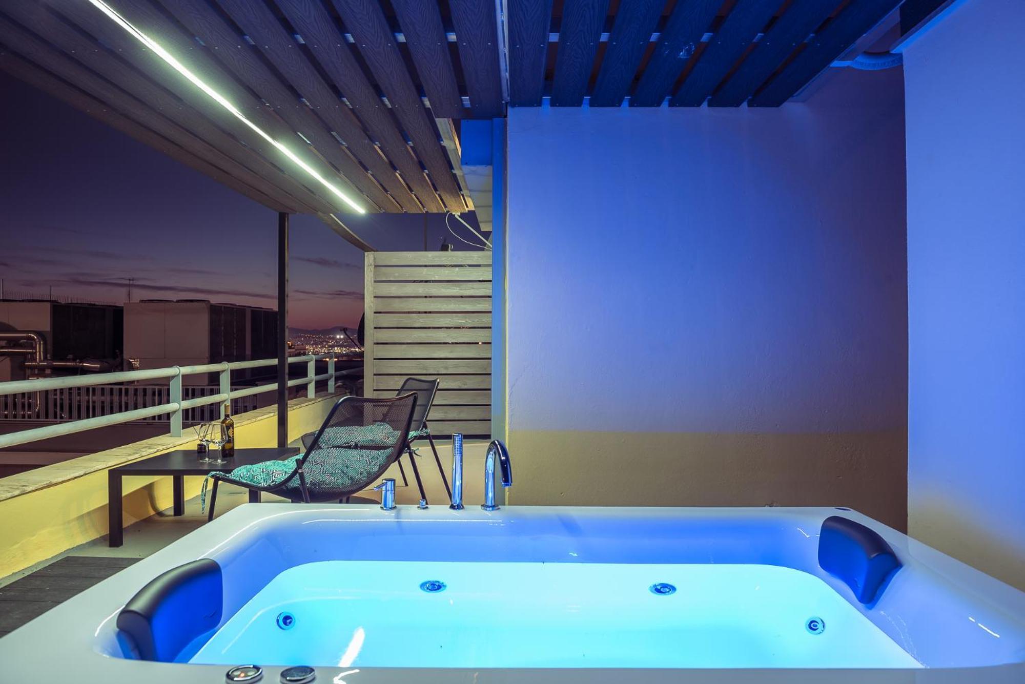 Acropolis View Mini Sky Suite & Hot Tub Athene Buitenkant foto